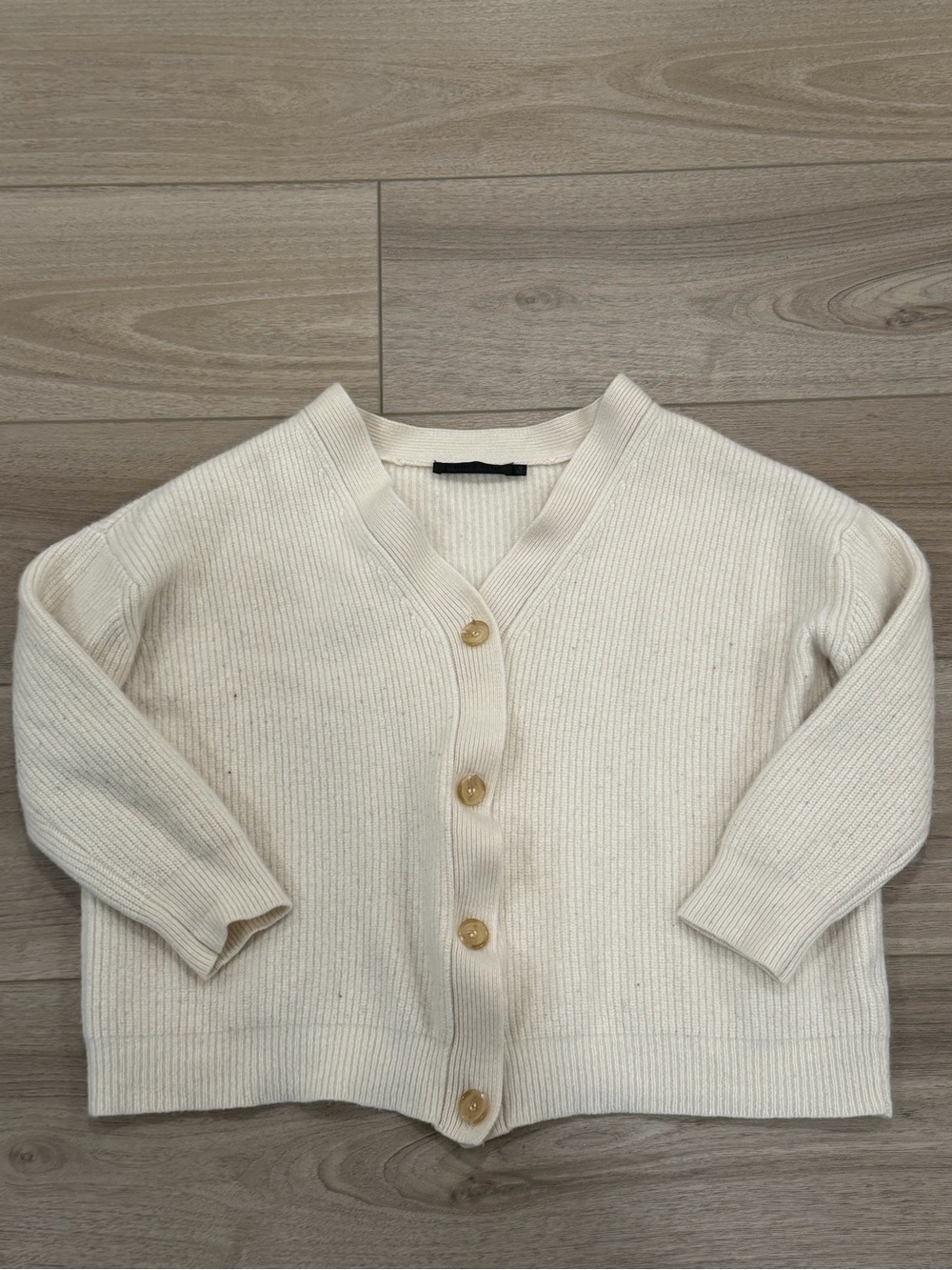 $445 Jenni Kayne Cropped Cashmere Cocoon Cardigan XL oversized boxy - Picture 2 of 9